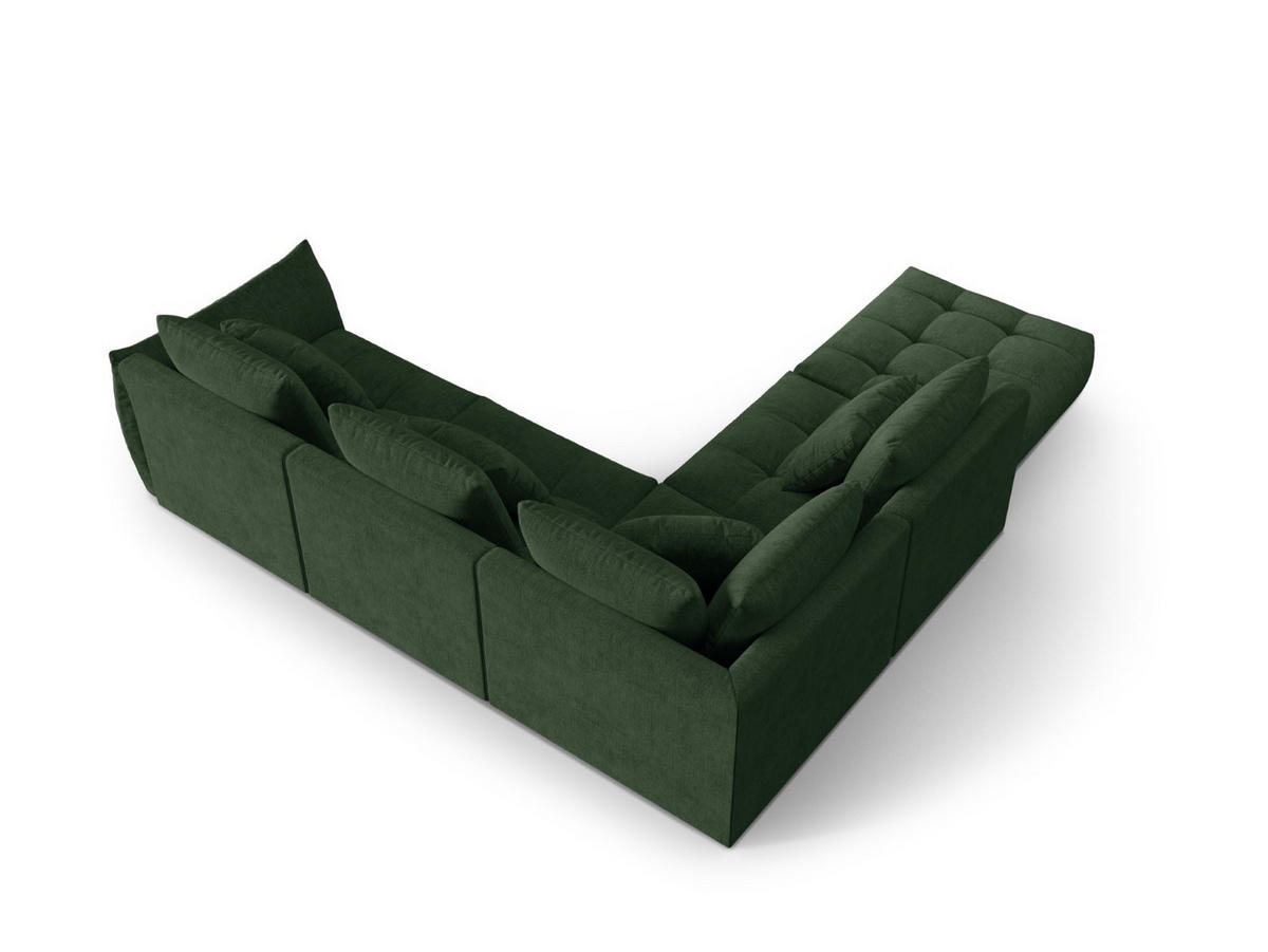 MODULARES-ECKSOFA links Bloom aus strukturiertem Stoff Moosgrün 4 Sitzplätze - Salbeigrün, Textil (310/316cm) - Micadoni