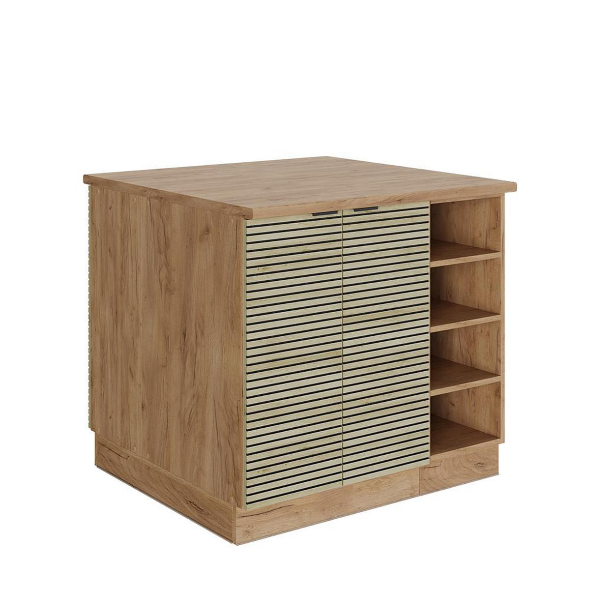INSULA DE BUCĂTĂRIE Fame-Line Panou de stejar 90 cm fara blat - culoare lemn stejar, compozit lemnos (90/82/81.6cm) - Vicco