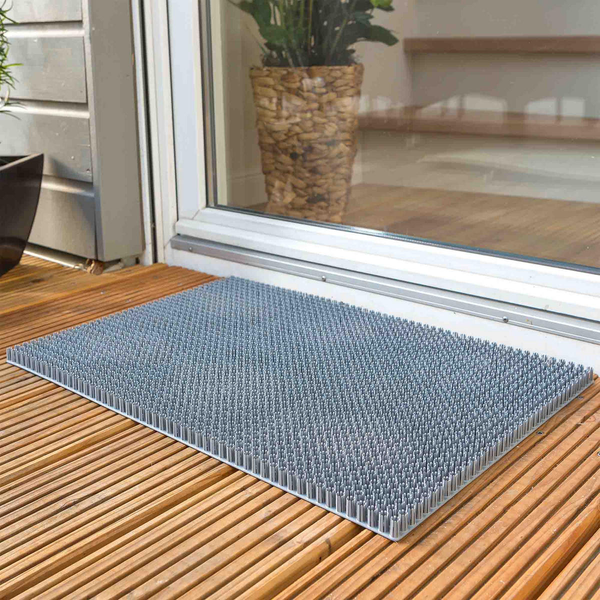 SCHMUTZFANGMATTE AUßEN SEASON - Grau, Textil (40/60cm) - Astra