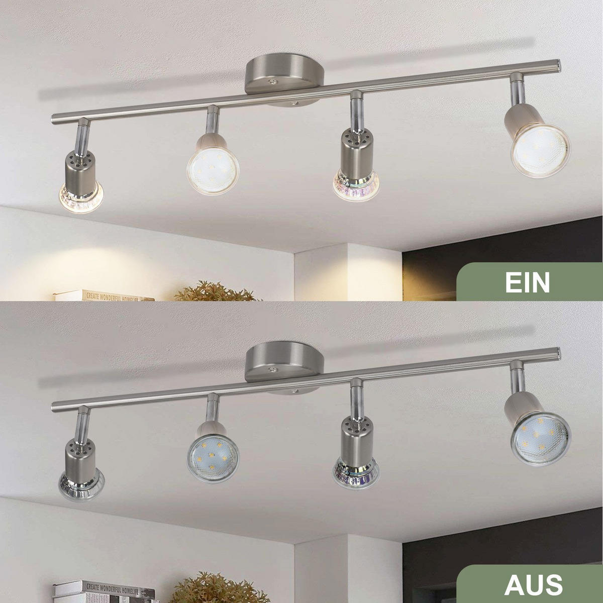 DECKENLEUCHTE Levin 54/15/3.2cm - Silberfarben, Metall (54/15/3.2cm) - Nettlife