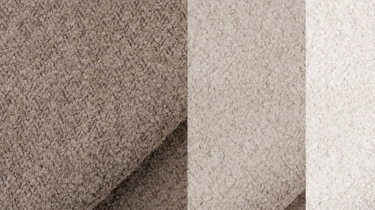 SOFA CALME 2,5-Sitzer, beige und écru - Beige, Holz/Textil (199/92/108cm) - Courtois Laville