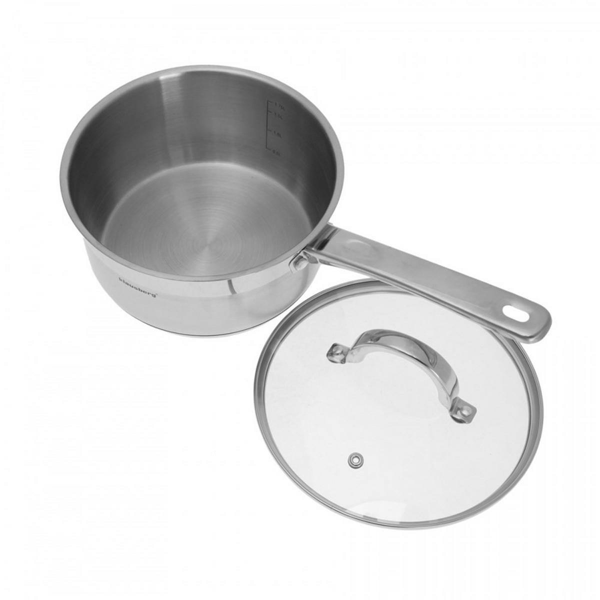 STIELTOPF Silber 18/18/9 cm KB7134 - Silberfarben, Glas (18cm) - Klausberg 