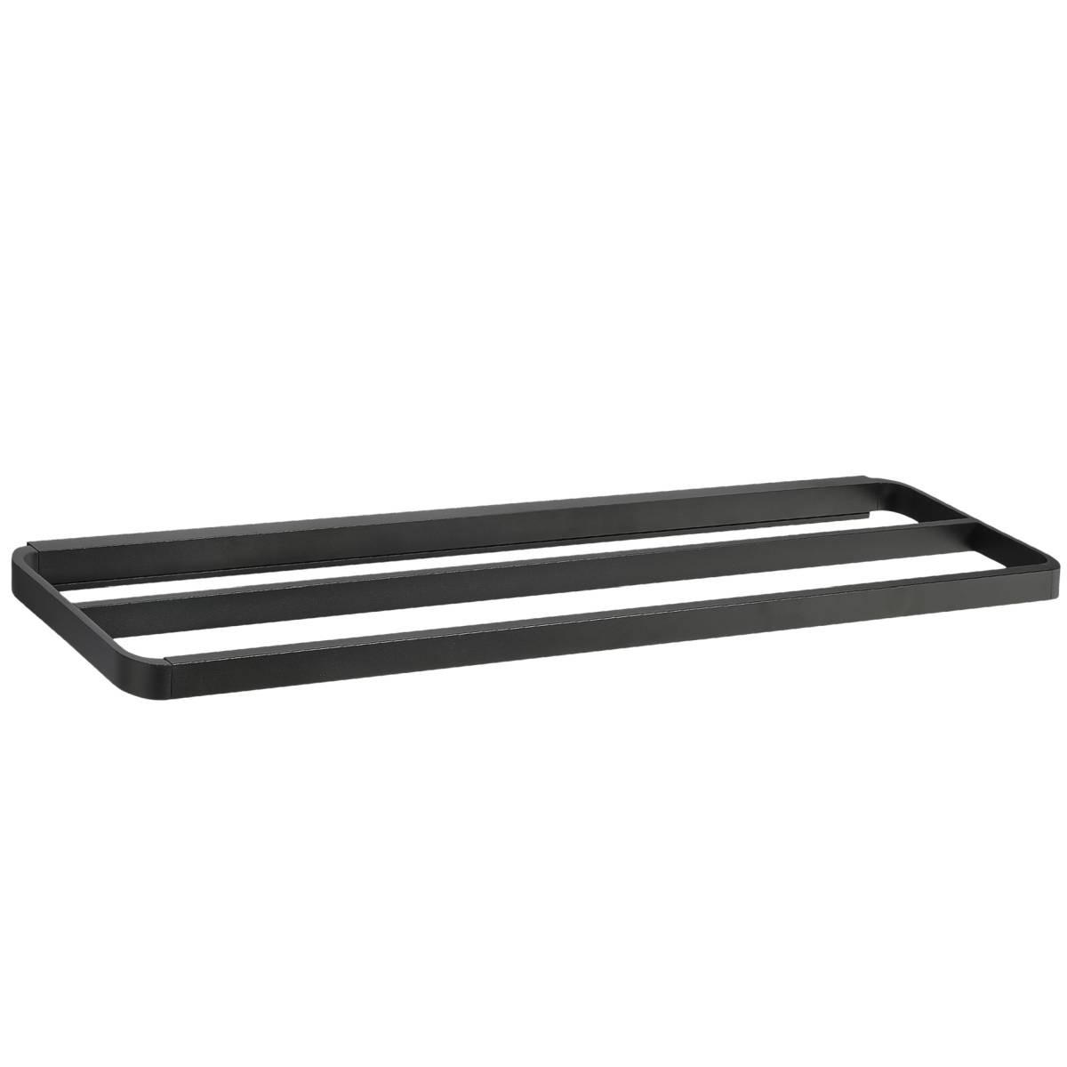 HANDTUCHHALTER Rim schwarz 70x12cm - Schwarz, Metall (70/2/12cm) - Zone Denmark
