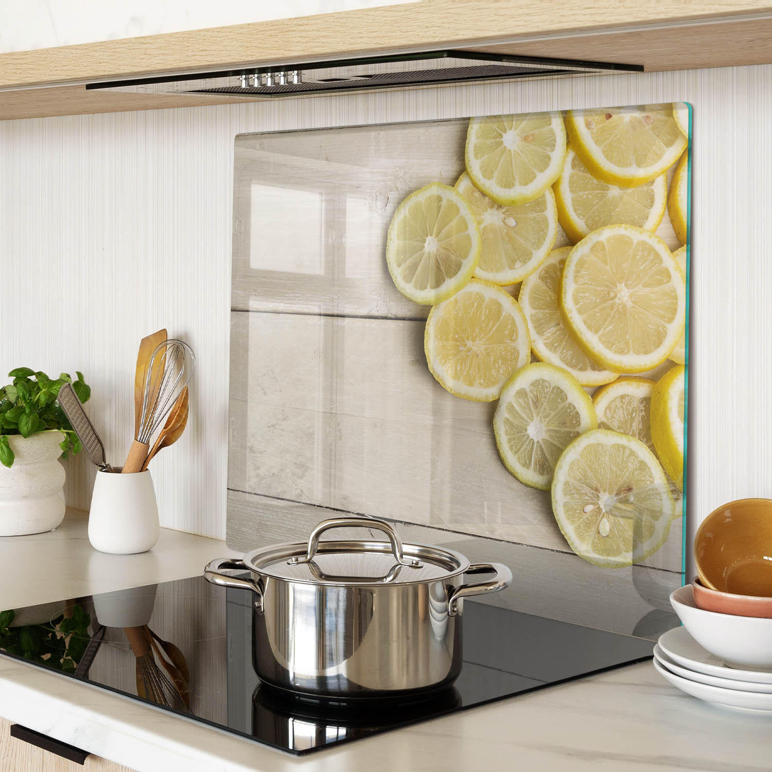 GLASPLATTE 60x52 cm Zitronenholz - Gelb, Glas (60/0.4/52cm) - TULUP