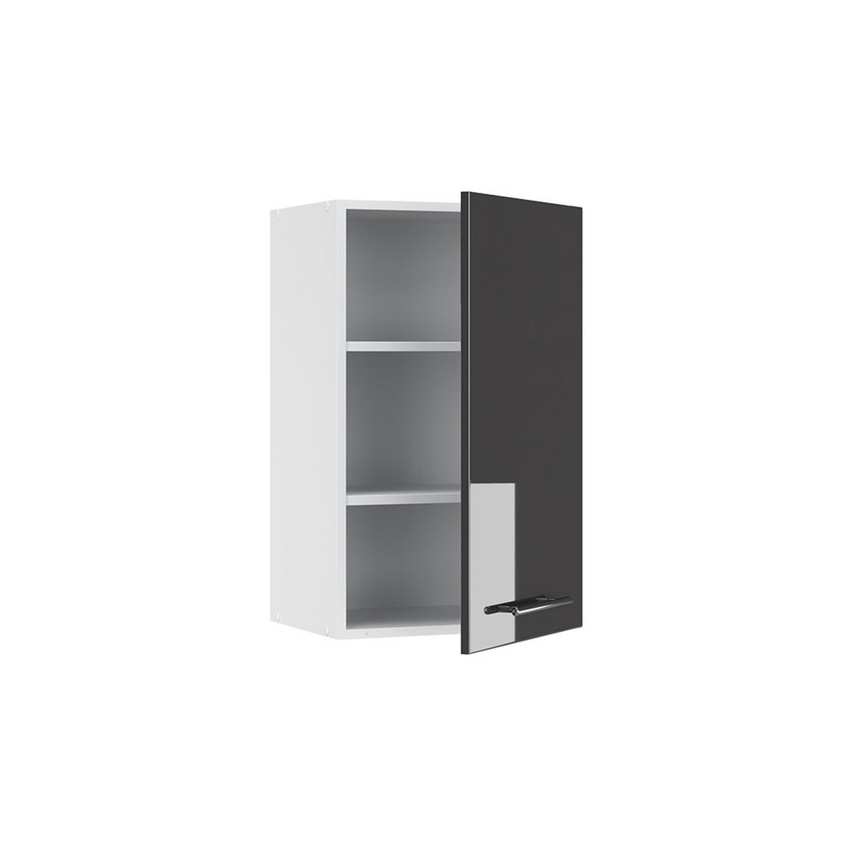 HÄNGESCHRANK Fame-Line Anthrazit Hochglanz 45 cm - Schwarz Hochglanz/Anthrazit, Holzwerkstoff (45/72/34.1cm) - Vicco
