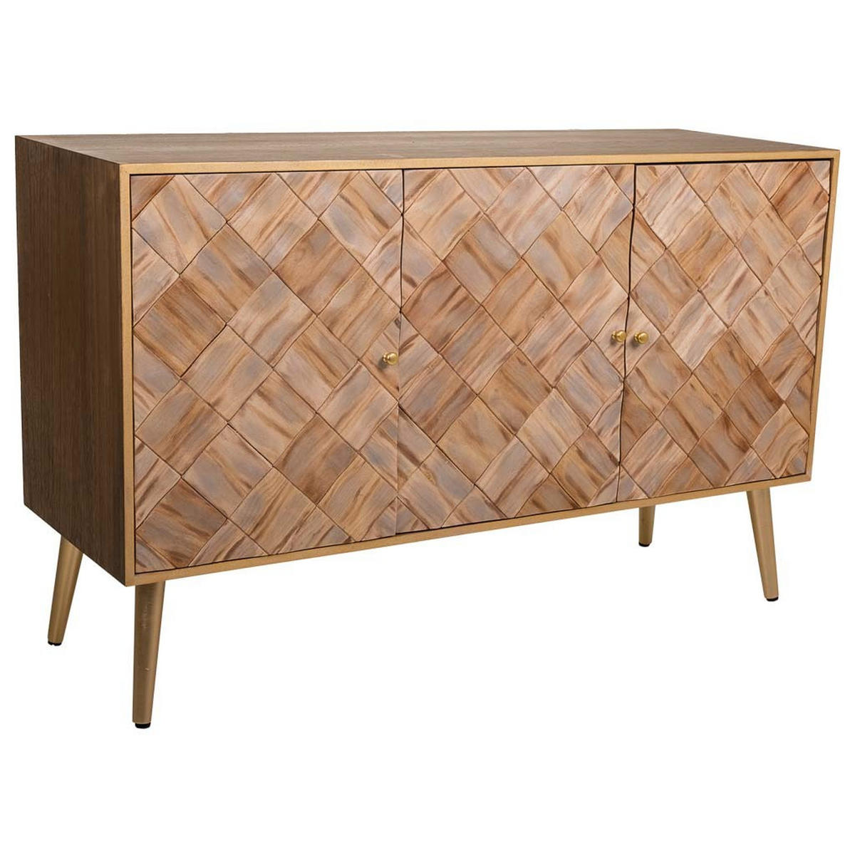 ANRICHTE aus Holz 120x42x71 cm - Braun, Holz (120/71/41.5cm) - Wanderlust