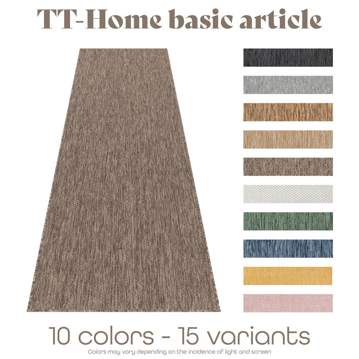 OUTDOORTEPPICH Taupe 60 x 100 cm - Taupe, Kunststoff (60/100cm) - TT Home