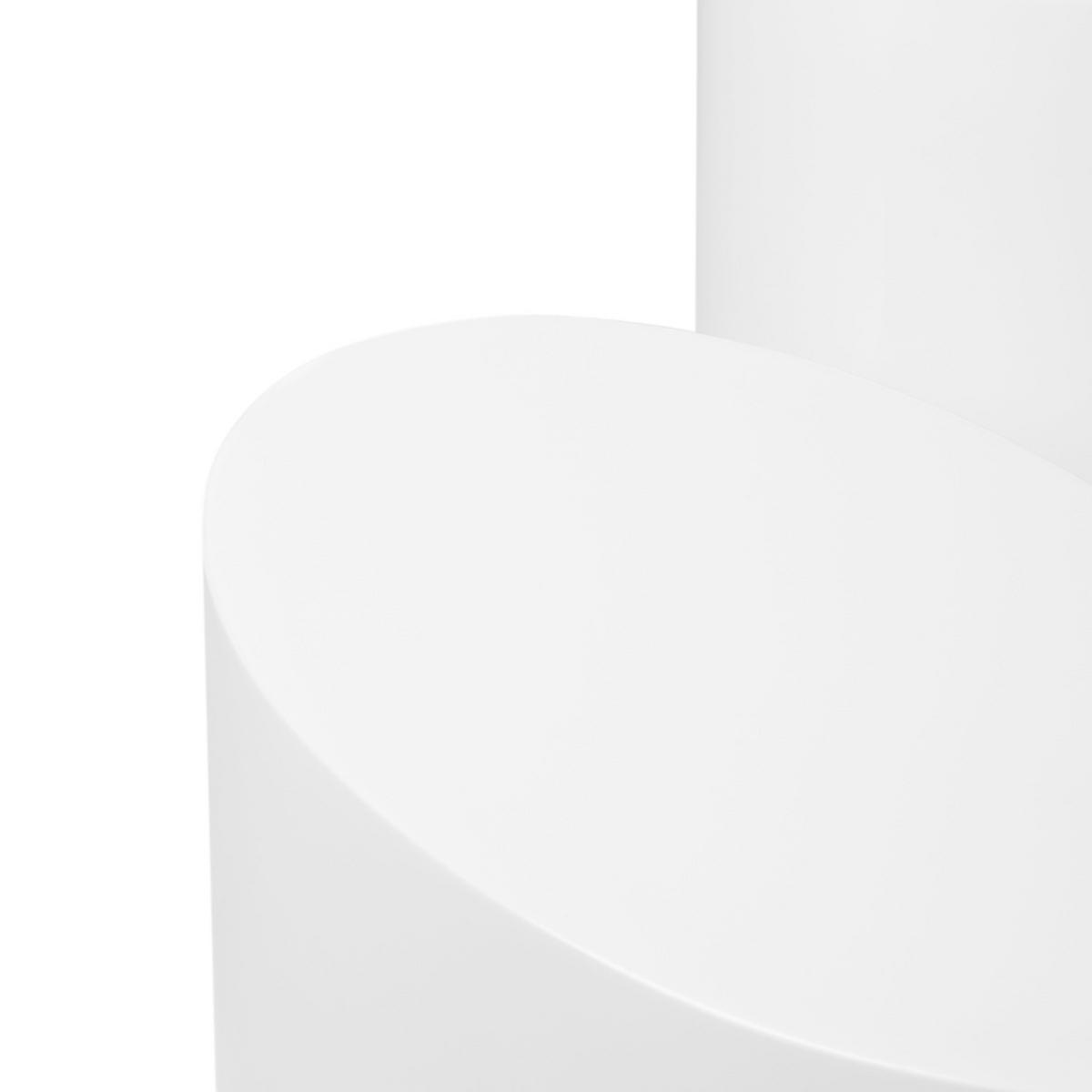 BEISTELLTISCH (2er-Set) - Hochglanz Weiß - Weiß Hochglanz, Holzwerkstoff (33/48/40cm) - home24