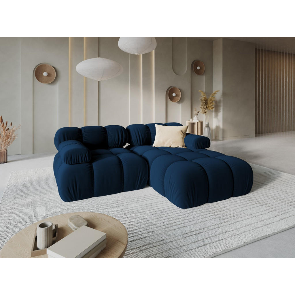 Thumbnail - Micadoni Modulares-Ecksofa, Blau, Textil, 3-Sitzer, L-Form, 191x157 cm, Hergestellt in Europa, Oeko-Tex®, Wohnzimmer, So...