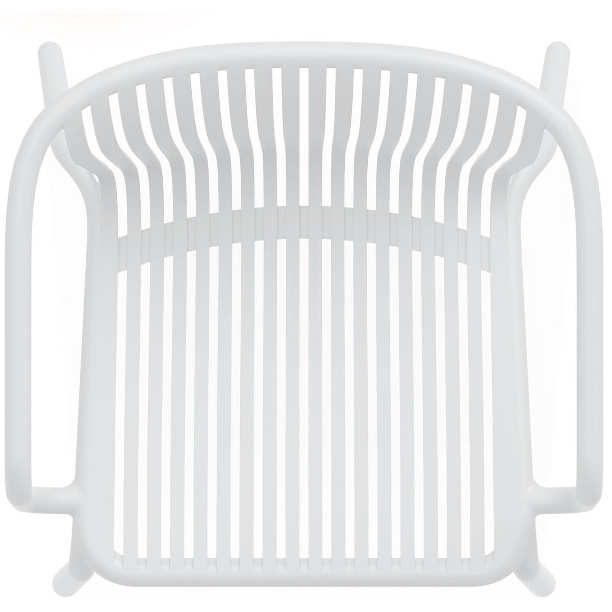 GARTEN ESSGRUPPE FICCARI, Gartenmöbel-Set 3-tlg, Weiß - Weiß, Kunststoff - KONSIMO®