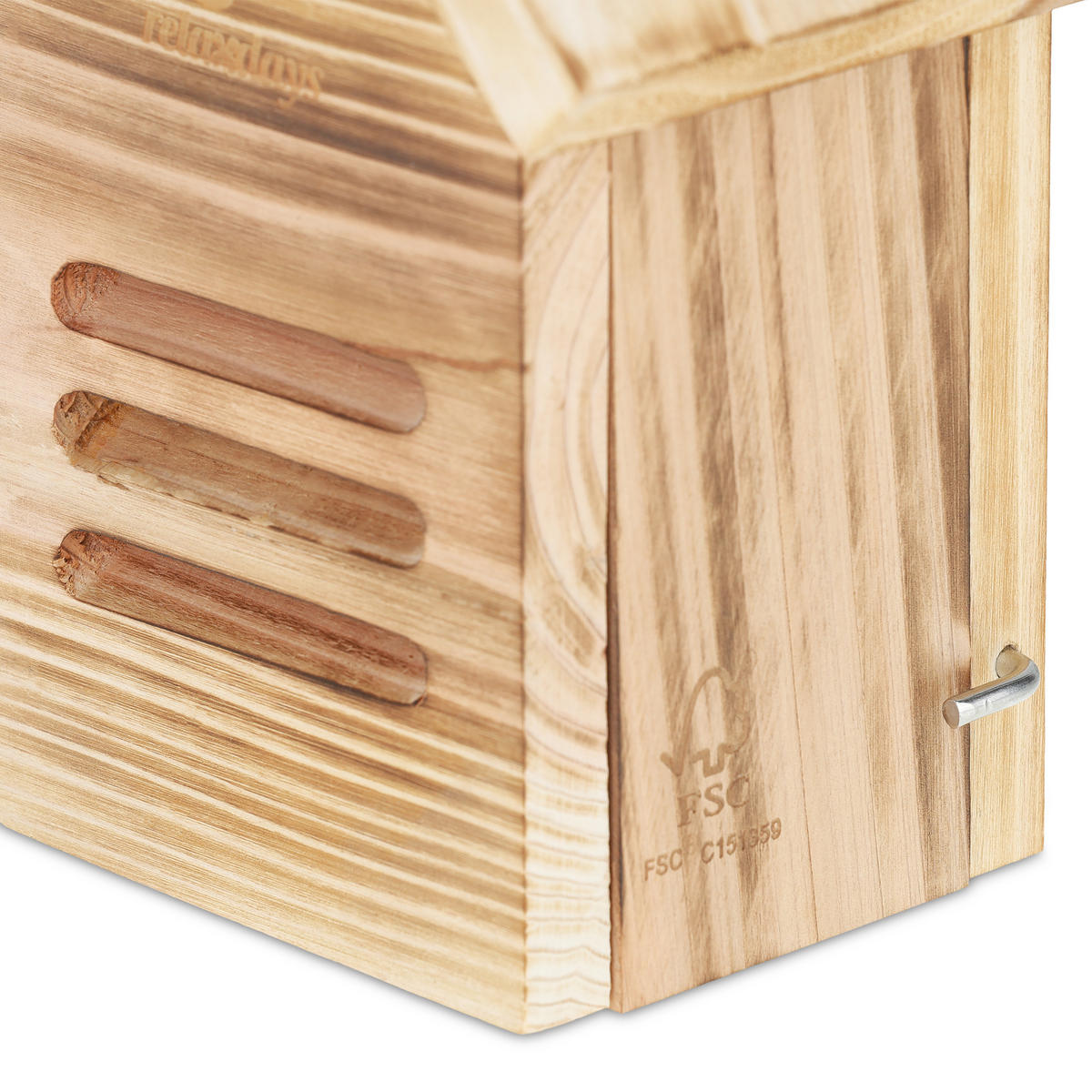 MARIENKÄFERHAUS - Multicolor, Holz (17/23/12cm) - Relaxdays