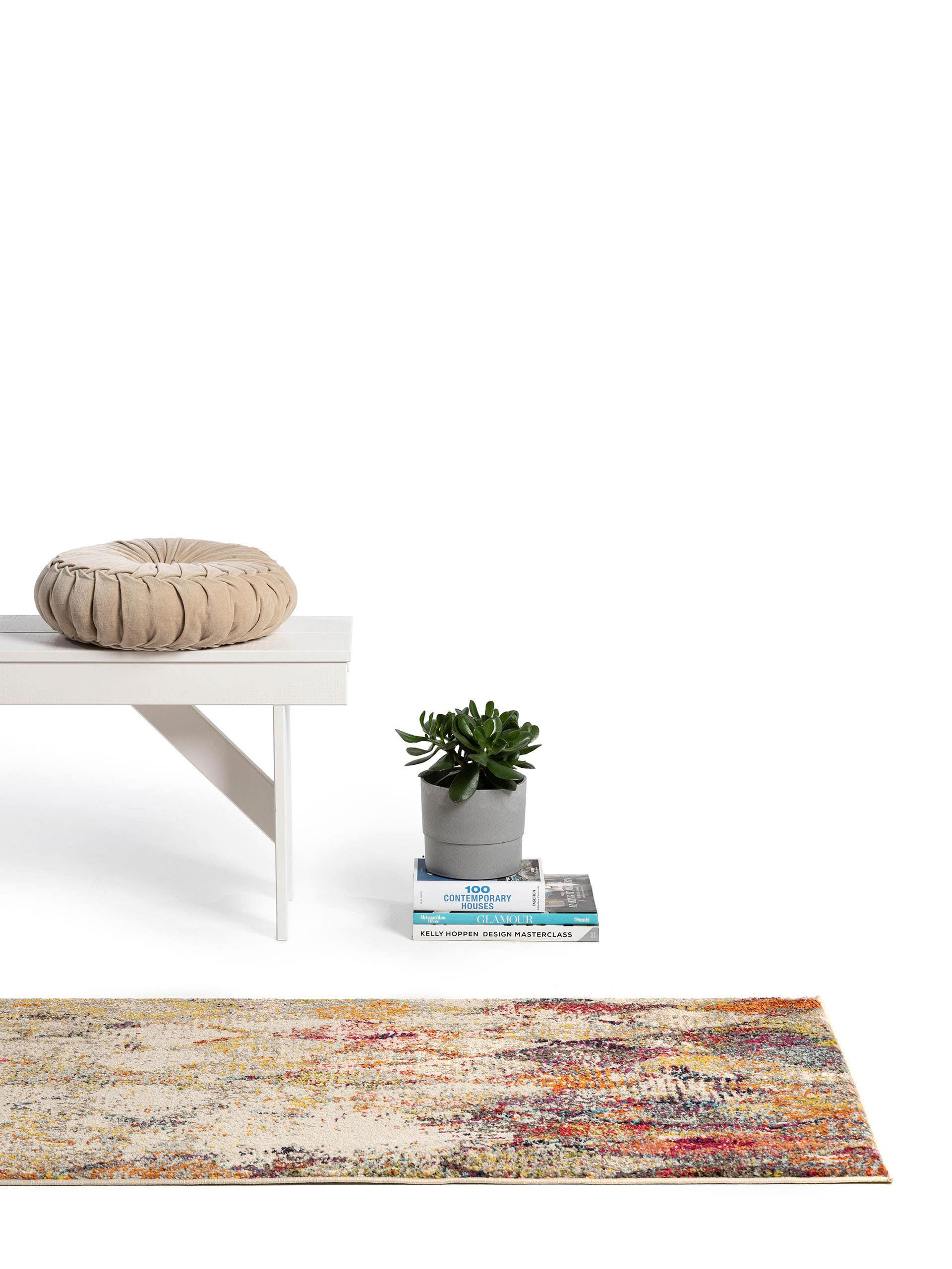 LÄUFER Casa Beige/Multicolor 70x240 cm - Beige, Textil (70/240cm) - benuta Nest