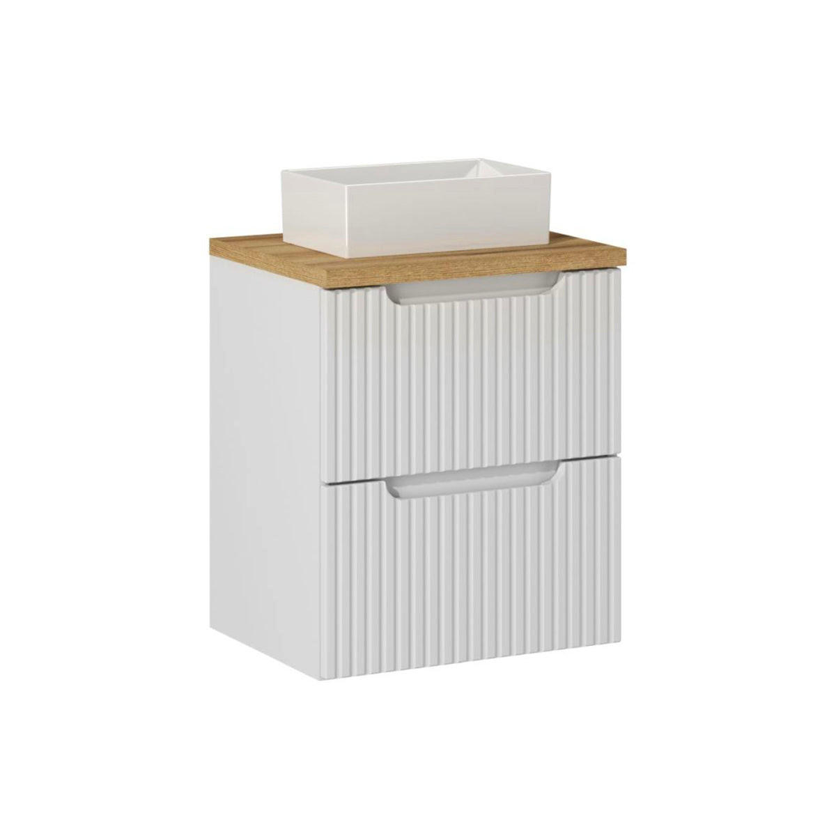 Petits-meubles UMYVADLO 50.4cm Riva Bílá a dřevo