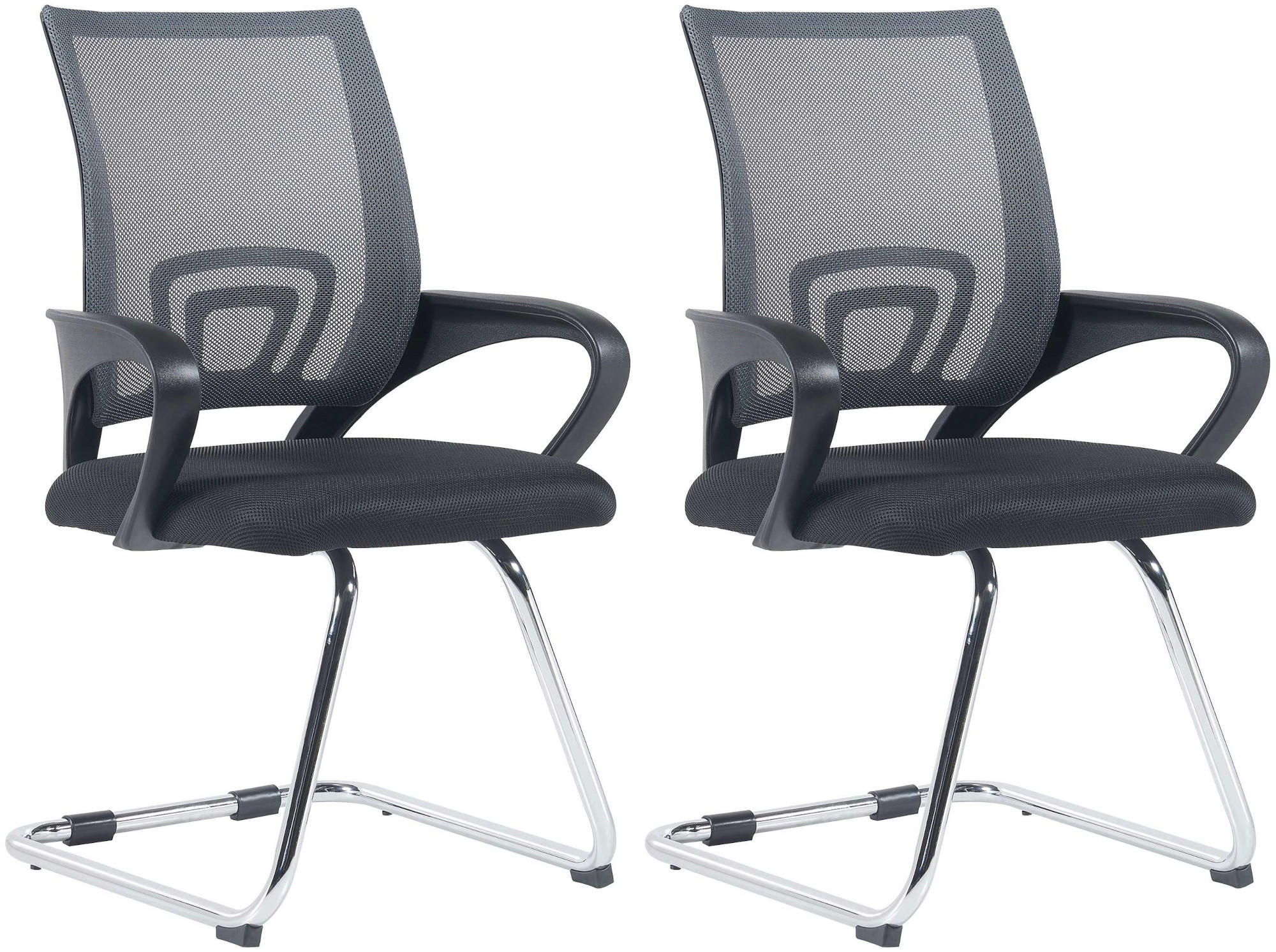 SCHWINGSTUHL 2er Set Stoff grau - Grau, Textil/Metall (59/91/53cm) - CLP