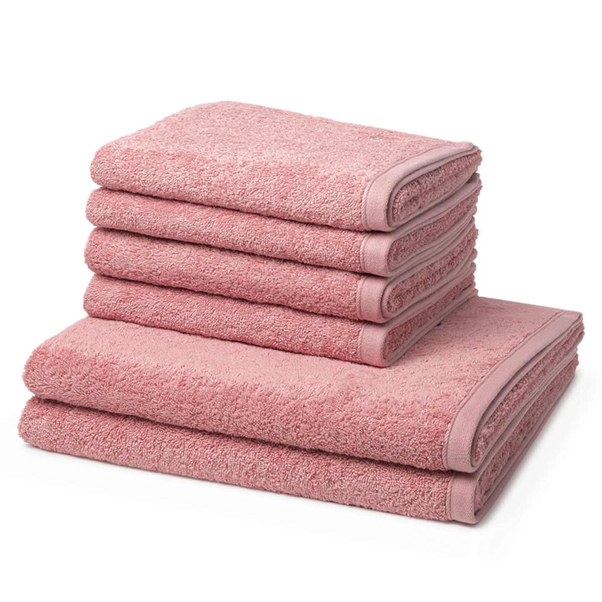 FROTTIERSET Vita 6-teilig - Rosa, Textil (50/100cm) - Ross