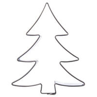 AUSSTECHFORM Tannenbaum 6,7 cm Silber - Silberfarben, Metall (5.5/1.5/6.7cm) - Orion 