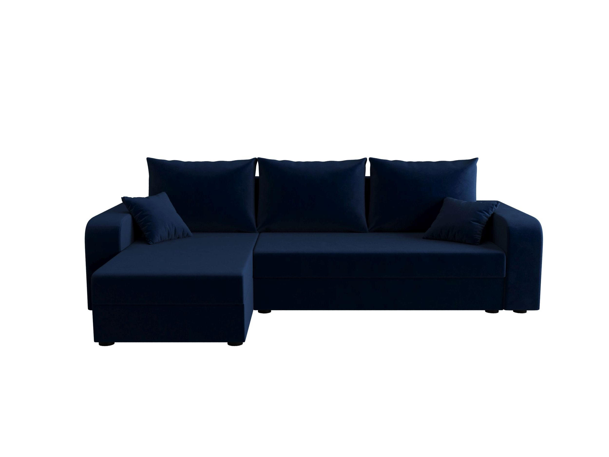 ECKSOFA HEWLET L BIS Itaka 11 Links mit Schlaffunktion - Dunkelblau, Textil (240/140cm) - Bedante