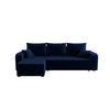 ECKSOFA HEWLET L BIS Itaka 11 Links mit Schlaffunktion - Dunkelblau, Textil (240/140cm) - Bedante