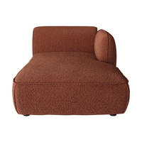 RECAMIERE ohne Schlaffunktion - 1 Person - stoff - terracotta Camilio - Terracotta, Textil (107/74/165cm) - Vente-Unique
