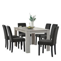 TISCHGRUPPE Kramfors - Eichefarben, Holz/Holzwerkstoff (140/77/90cm) - [en.casa]