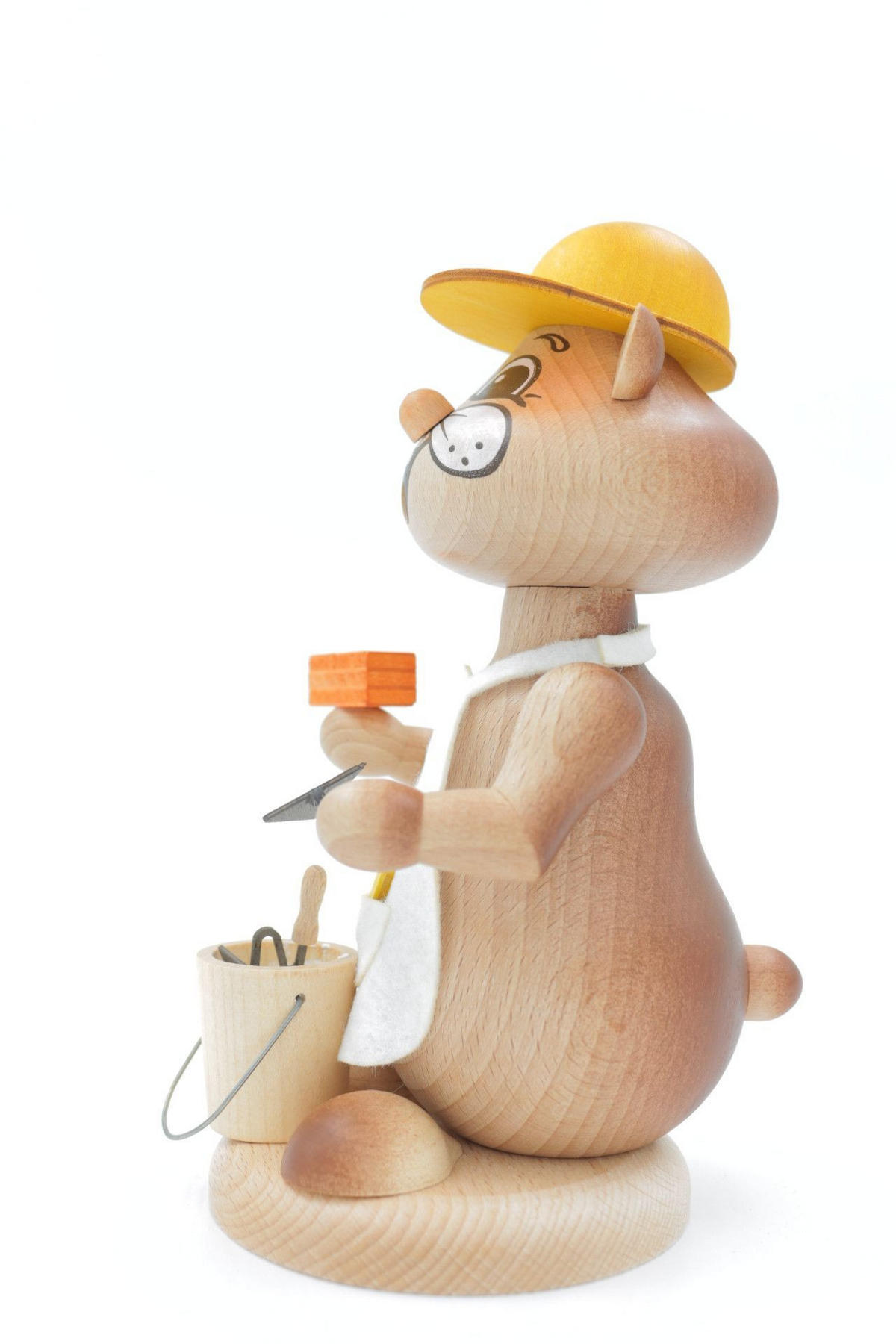 RAUCHFIGUR Hamster Maurer 18 cm - Multicolor, Holz (12/18/0.1cm)
