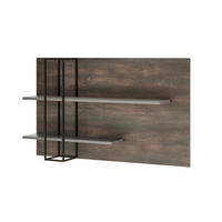 WANDREGAL M18 Thermo Oak & Anthrazit 152/90/26 cm breit - Graubraun, Holzwerkstoff (152/90/26cm) - Livojo