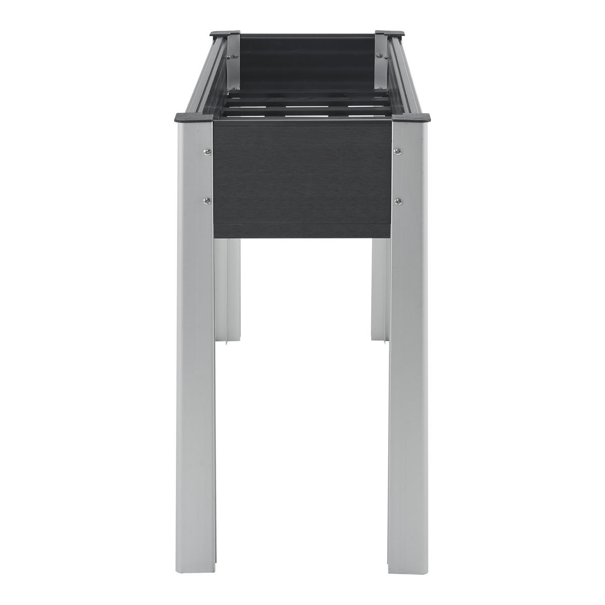 HOCHBEET Beverwijk - Dunkelgrau, Metall (100/75/40cm) - [en.casa]