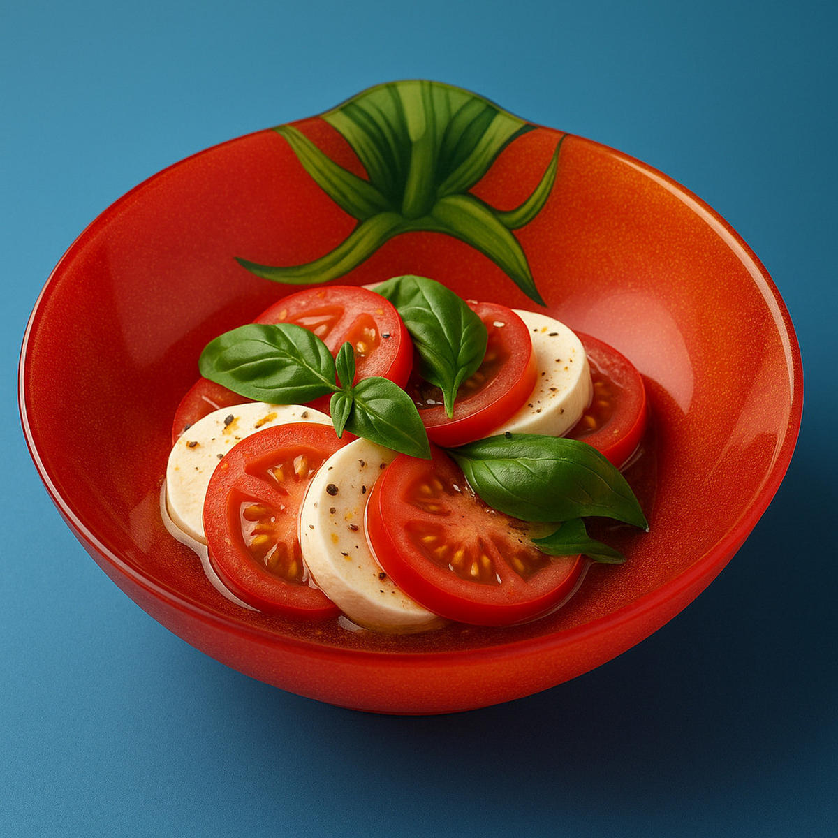 SERVIERSCHALE Aria Fresh Rot 20,5x22xh4 cm Glas - Rot, Glas (22/4/20.5cm) - Mondex