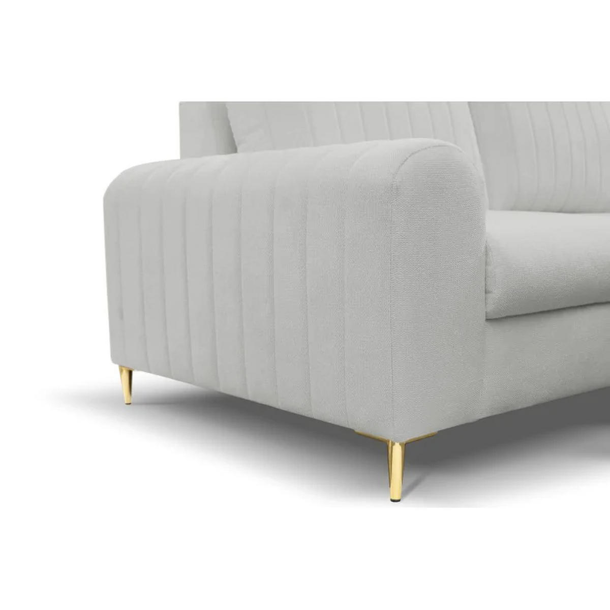 ECKSOFA Popiel Mango Mit Schlaffunktion Rechts - Grau, Textil (251/164cm) - Sepro Meble