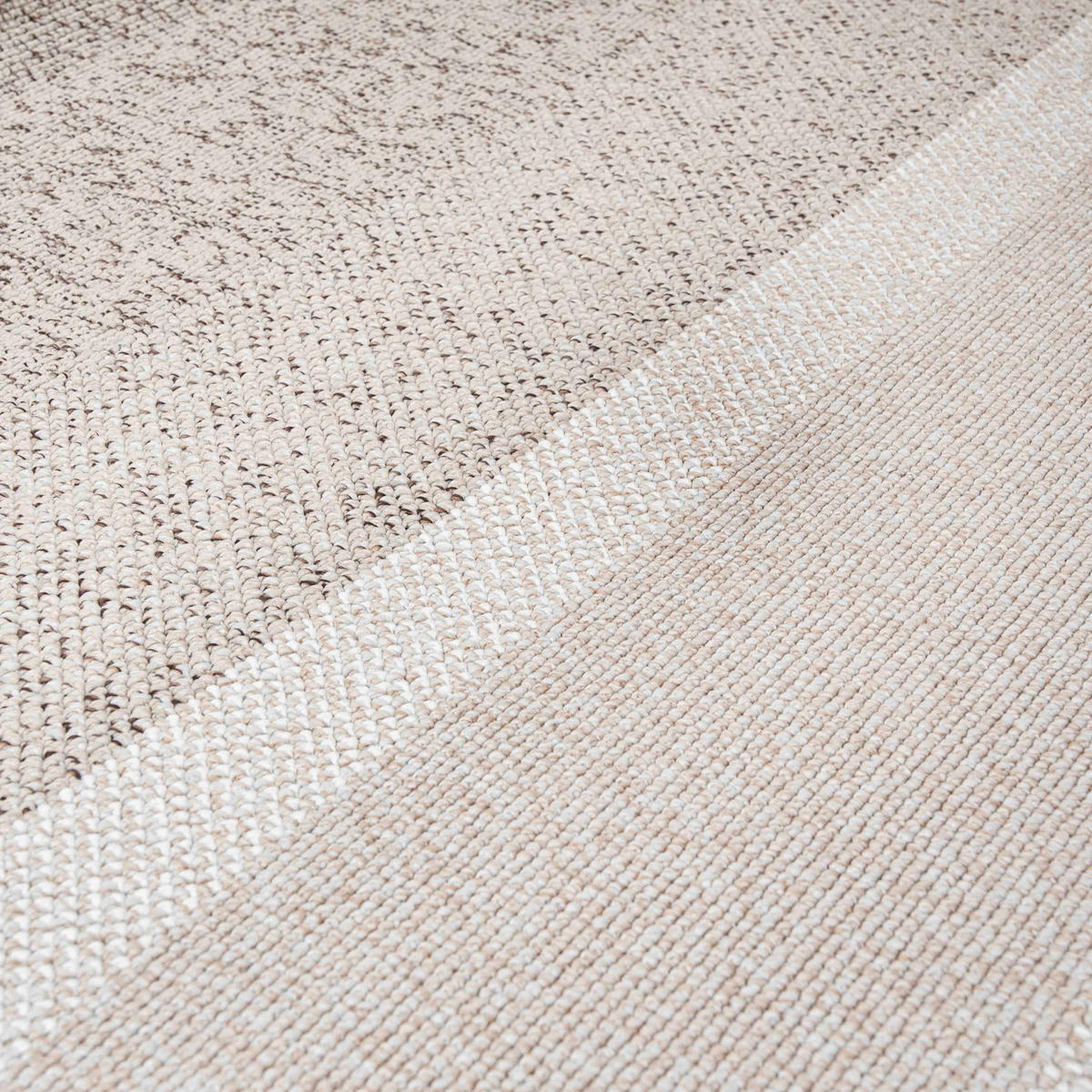 TEPPICH Lora PE13A Mazovia 80x150cm Beige Creme Gestreift Kurzflor - Beige, Textil (80/150cm) - Mazovia