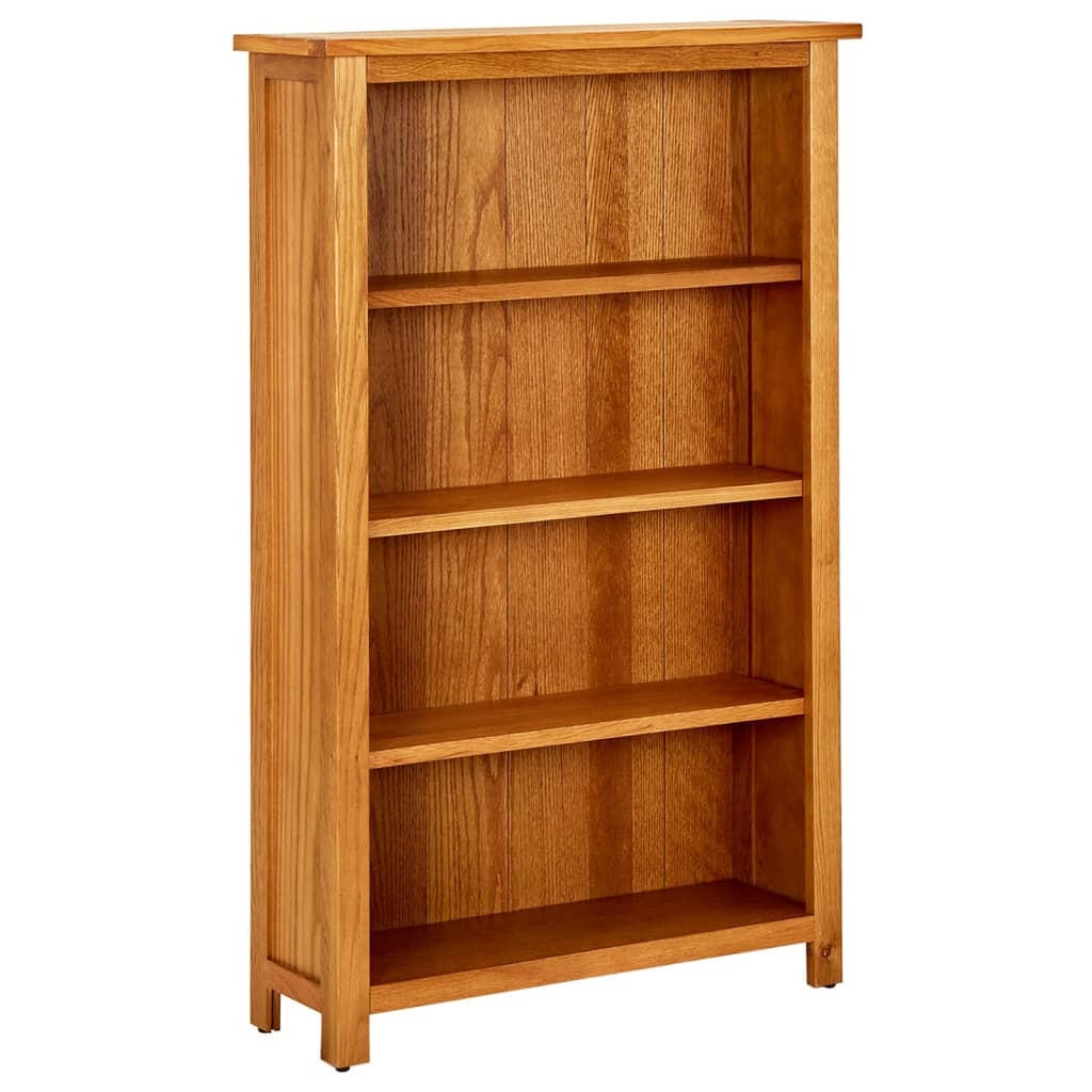 BÜCHERREGAL mit 4 Fächern 70/22/110 cm aus Massivholz Eiche - Honigeiche, Holz (70/110/22cm) - vidaXL