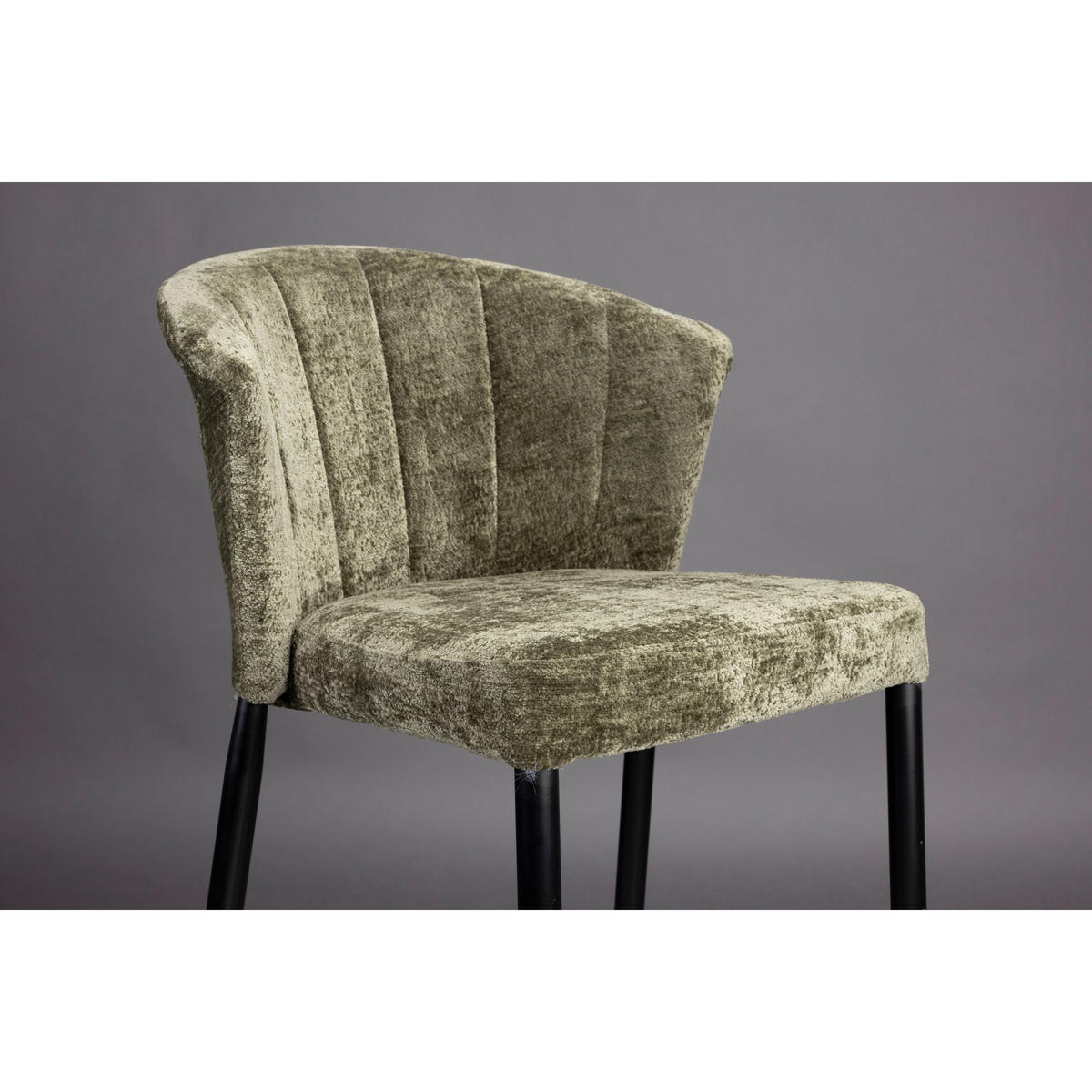 BARHOCKER Georgia Rückenlehne 73 cm Grün - 2 er Set - Grün, Holz (54/101/56cm) - Dutchbone