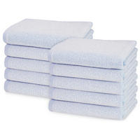 HANDTÜCHER, 10er-Set, 50x100 cm, 70% Baumwolle, 30% Polyester, Blau - Blau, Textil (50/100cm) - Zollner
