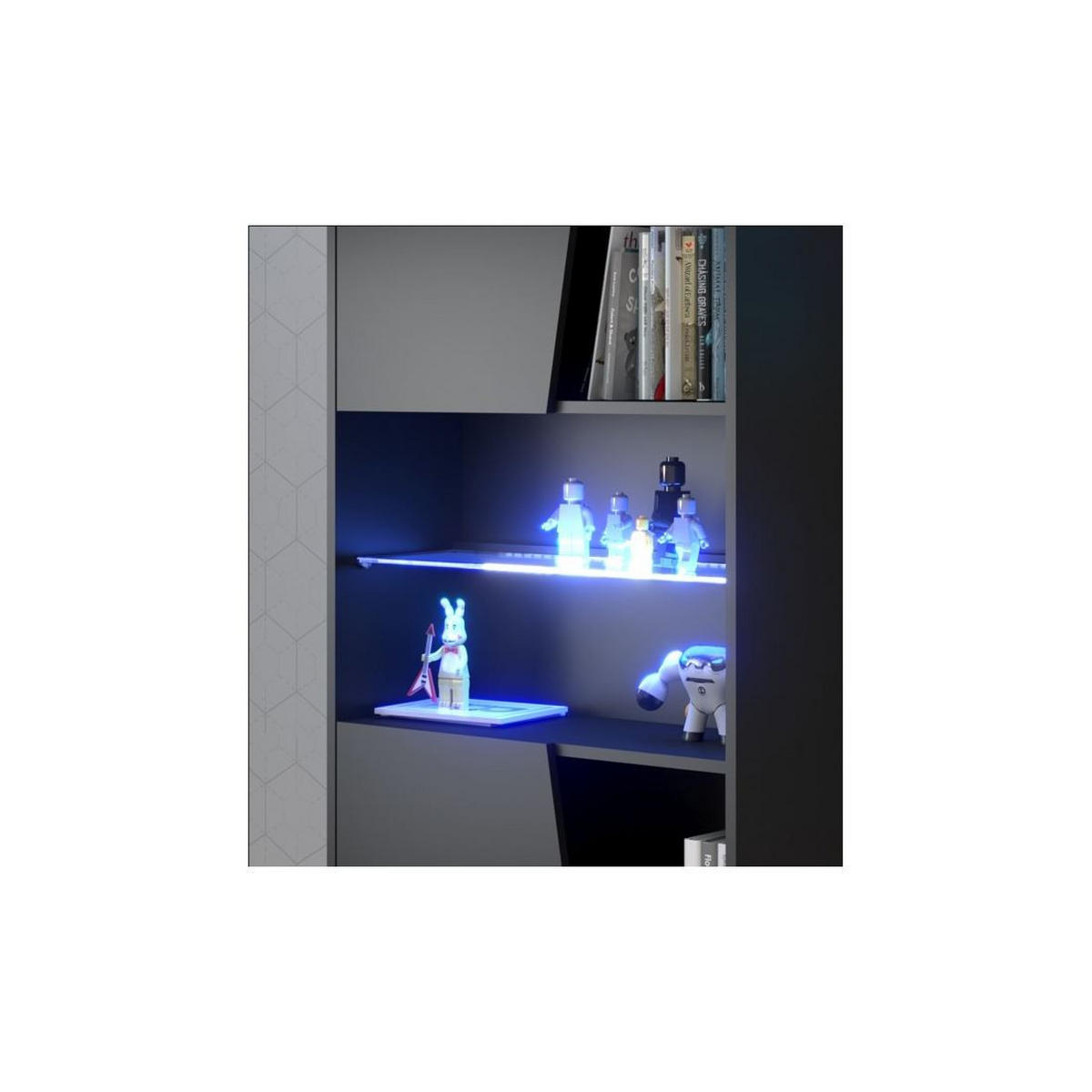 GAMING Schreibtisch Parisot Gaming 3-tlg. Holznachbildung Schwarz - Schwarz, Kunststoff (152/62/87cm) - 58aufmkessel