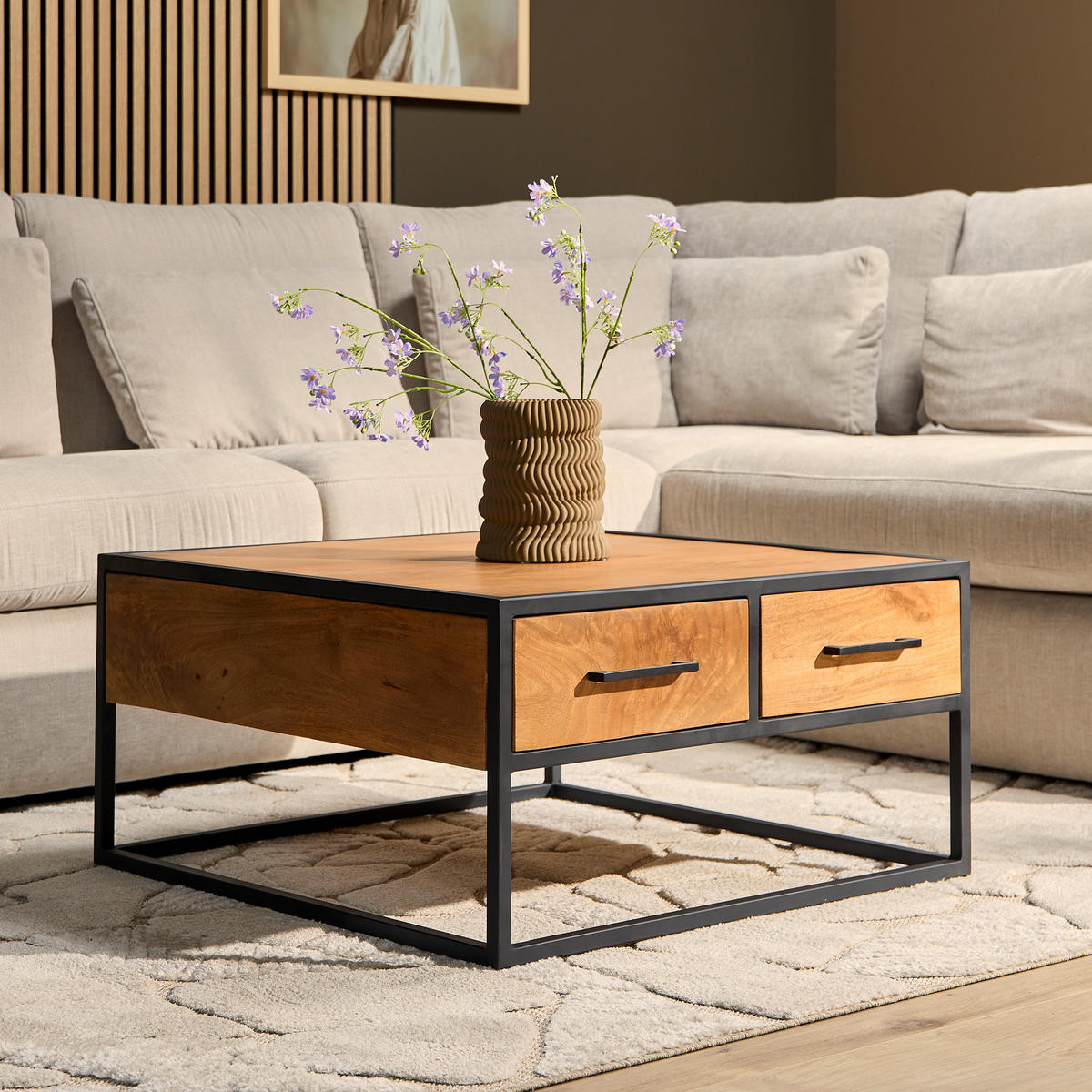 COUCHTISCH Denver Braun 80/80/40 cm - Braun, Holz (80/80/40cm) - Starfurn