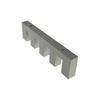 DECKENTRÄGER FÜR INNENLAUFSTANGEN 14x35 mm, Smartline 4-läufig, Edelstahl-Optik - Edelstahlfarben, Metall (12.5/3.4/1.2cm) - INTERDECO