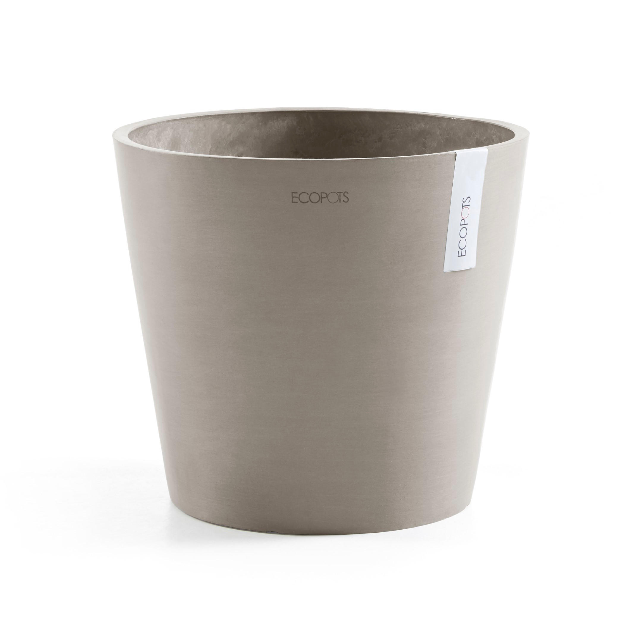 BLUMENTOPF Amsterdam 30/25,4 cm Taupe - Taupe, Kunststoff (30/25.4cm) - Ecopots