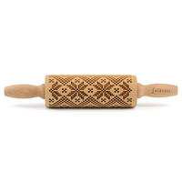 TEIGROLLE Skandinavien Muster, junior, 23 cm, Buchenholz - Braun, Holz (23cm) - Folkroll