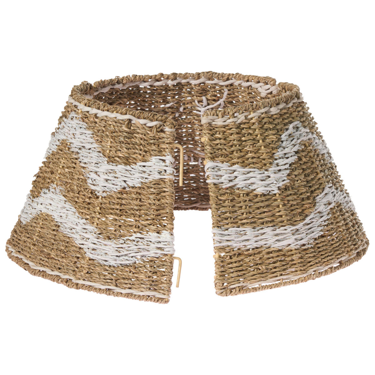 WEIHNACHTSBAUMKRAGEN 24 cm Naturfarben Hiver - Naturfarben, Naturmaterialen (24cm) - Beliani