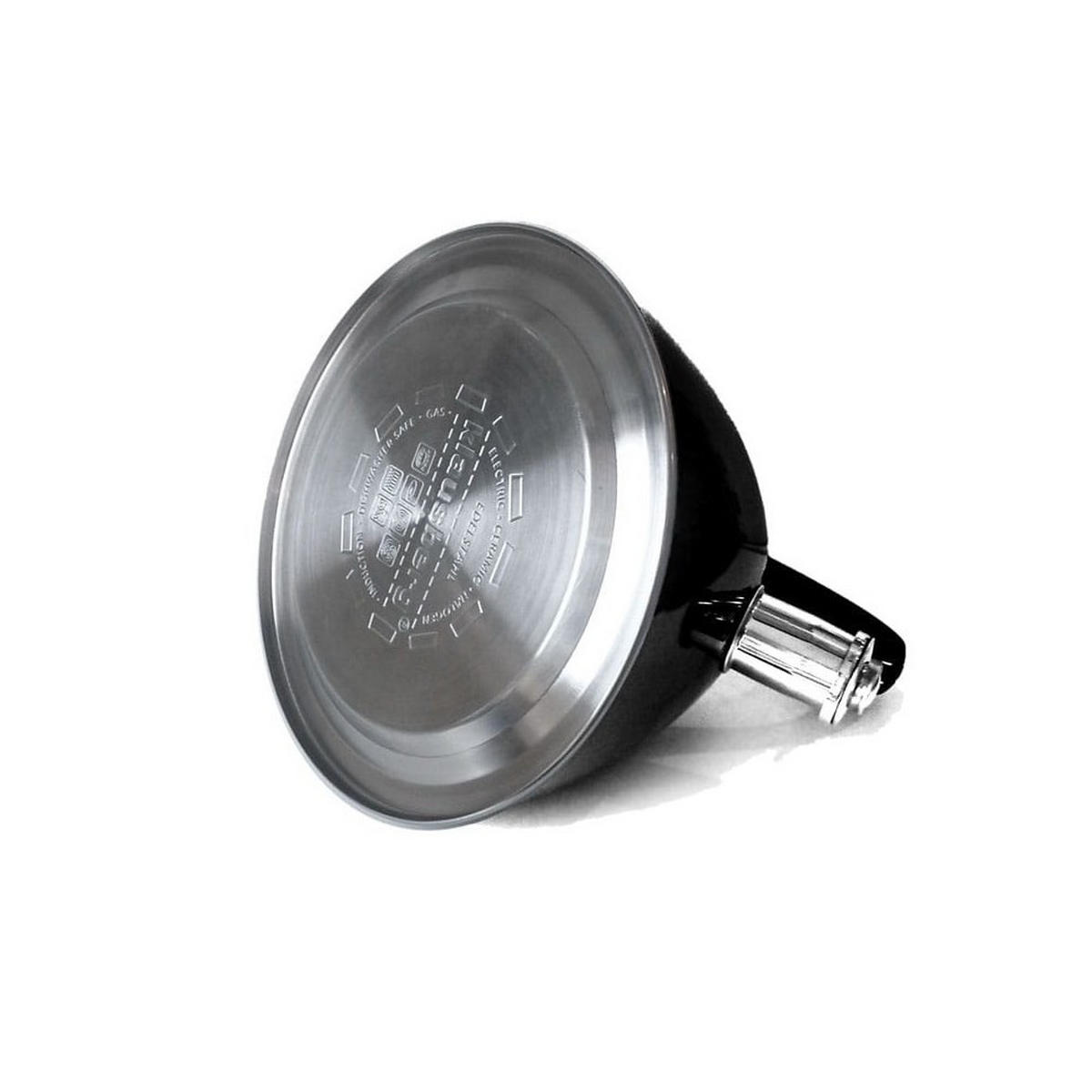 WASSERKESSEL Schwarz 24/22/25 cm KB7455 - Schwarz, Metall (24cm) - Klausberg 