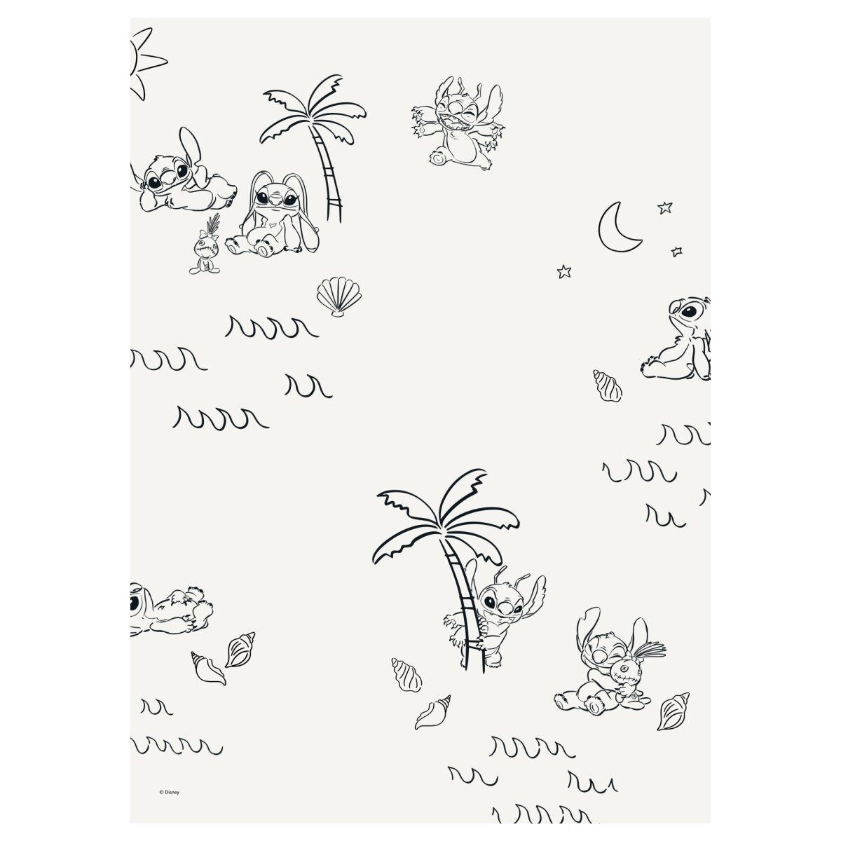 POSTER Disney - Stitch Island Pattern - Beige, Papier (70/100/0.1cm) - Poster&Frame