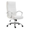 BÜROSTUHL Vallon, Kunstleder Weiß - Weiß, Textil/Metall (60/118/68cm) - TPFLiving