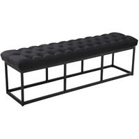 SITZBANK Mexico Stoff Schwarz - Schwarz, Textil (150/46/38cm) - DELUKE