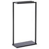 HANDTUCHSTÄNDER Stahl schwarz 42 x 83 cm Garcitas - Schwarz, Metall (42/83/19cm) - Beliani