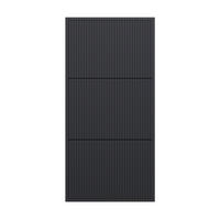 WAND-SCHUHSCHRANK Veldio mit 3 Klappen Schwarz 50 cm - Schwarz, Holzwerkstoff (50/103/30cm) - Selsey