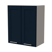 HÄNGESCHRANK Oslo W3/60 Weiß / Indigo Matt 60 / 32,5 / 72cm - Weiß/Dunkelblau, Holz/Holzwerkstoff (60/72/32.5cm) - Feldmann-Wohnen