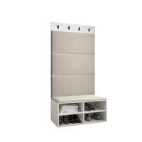 GARDEROBEN-SET 84/184/42 - Creme/Weiß, Holz (84/184/42cm) - MÖBEL KRYSPOL