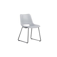 STUHL ASCO Weiß Kunstleder - Weiß, Leder (49/80/55cm) - KAWOLA