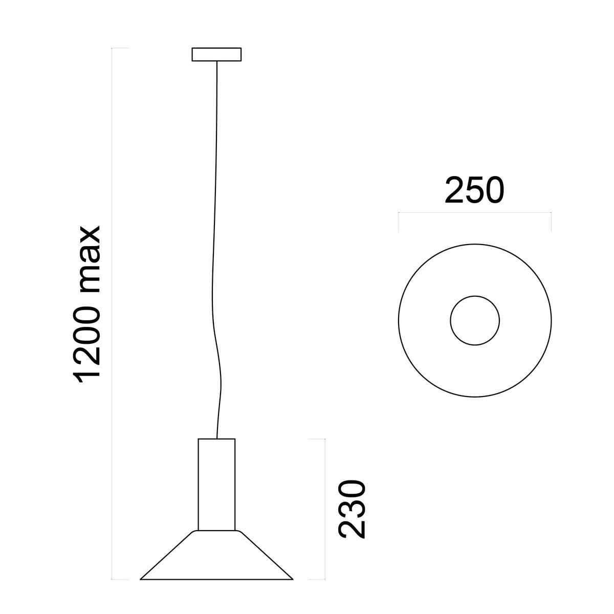 HÄNGELEUCHTE Vera D25 - Gelb, Metall (25/25/23cm) - Lumicom