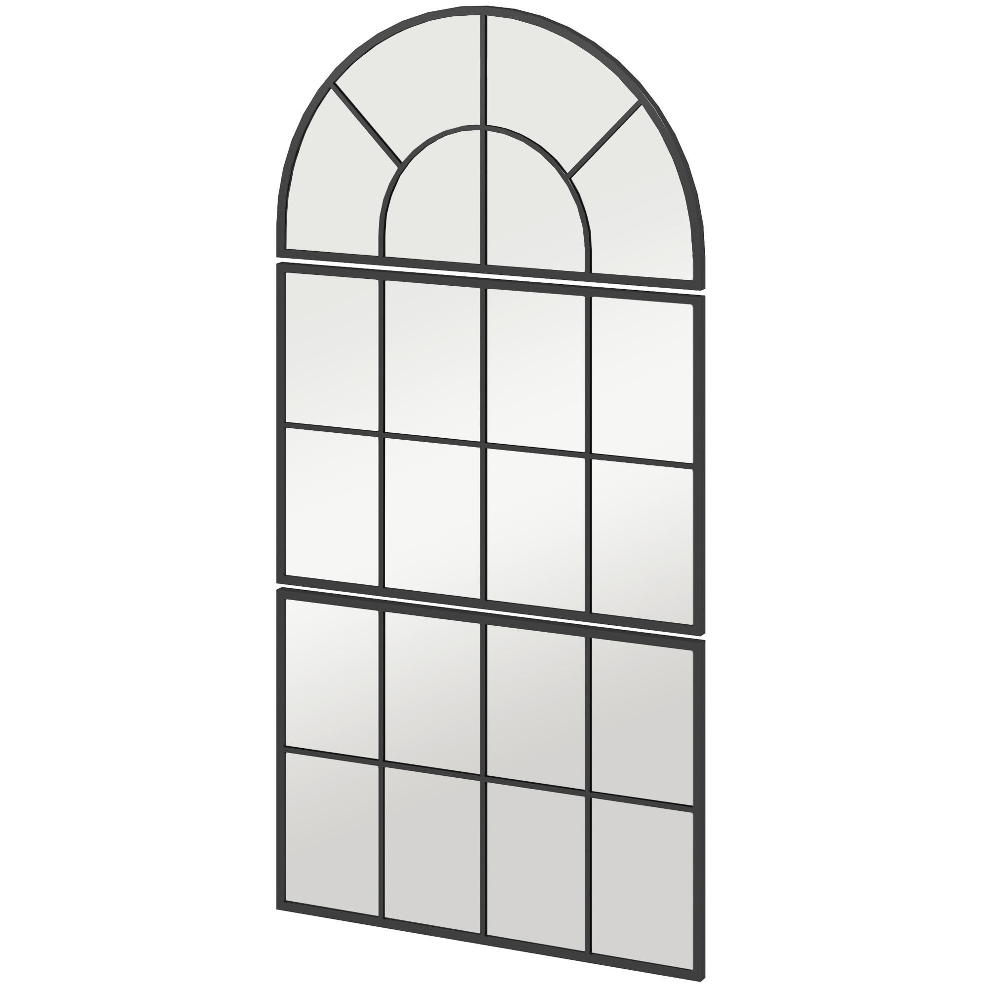 WANDSPIEGEL DE-08847 3-teilig, 76/53 cm Schwarz - Schwarz, Metall (76/53/2cm) - ComfortXL